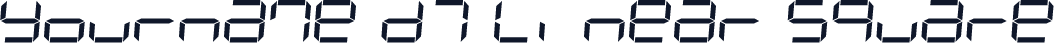 Yourname D7 Linear Square