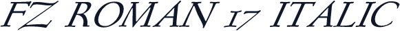 FZ ROMAN 17 ITALIC