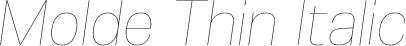 Molde Thin Italic