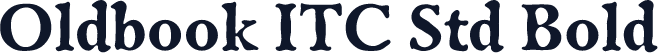 Oldbook ITC Std Bold