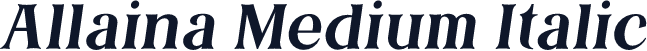 Allaina Medium Italic