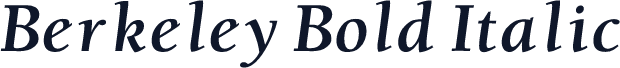 Berkeley Bold Italic