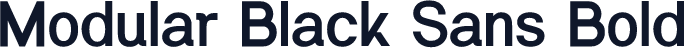 Modular Black Sans Bold