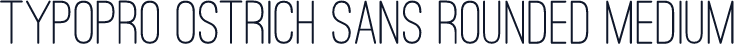 TypoPRO Ostrich Sans Rounded Medium