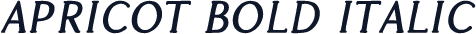 Apricot Bold Italic
