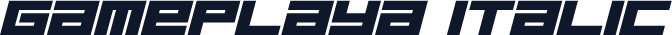 Gameplaya Italic