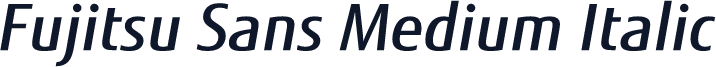 Fujitsu Sans Medium Italic
