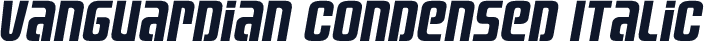 Vanguardian Condensed Italic