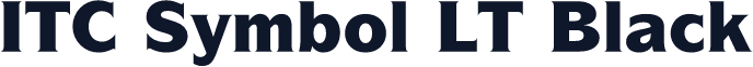 ITC Symbol LT Black