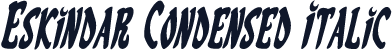 Eskindar Condensed Italic