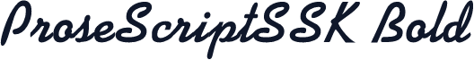 ProseScriptSSK Bold