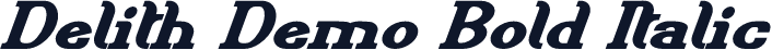 Delith Demo Bold Italic