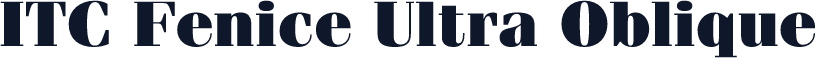 ITC Fenice Ultra Oblique