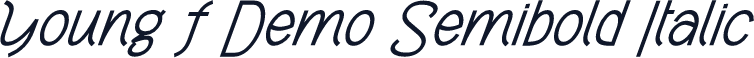 Young F Demo Semibold Italic