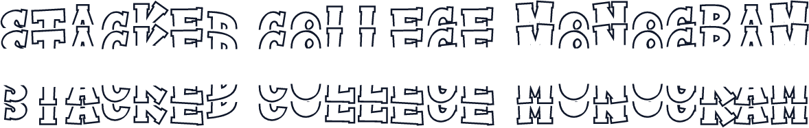 Stacked College Monogram