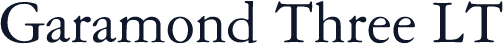 Garamond Three LT
