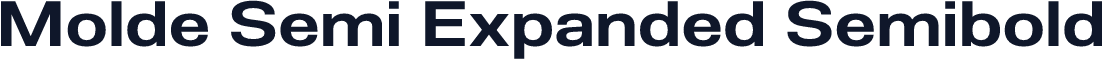 Molde Semi Expanded Semibold