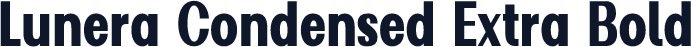 Lunera Condensed Extra Bold