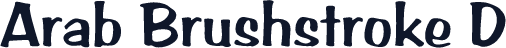Arab Brushstroke D