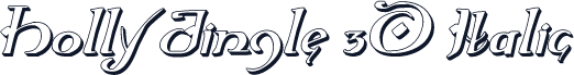 Holly Jingle 3D Italic