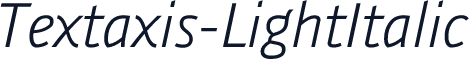 Textaxis-LightItalic