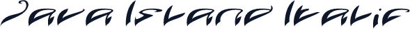 Java Island Italic