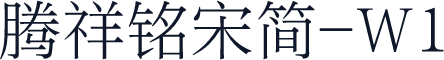 腾祥铭宋简-W1