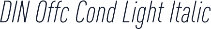 DIN Offc Cond Light Italic