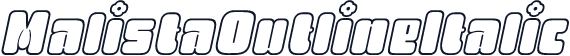 MalistaOutlineItalic