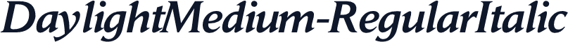 DaylightMedium-RegularItalic