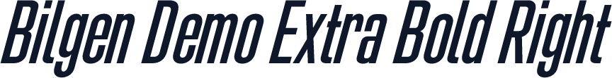 Bilgen Demo Extra Bold Right