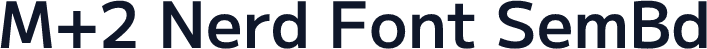 M+2 Nerd Font SemBd
