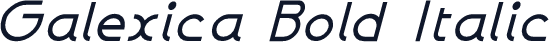 Galexica Bold Italic