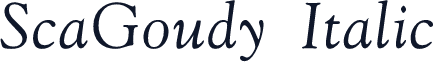 ScaGoudy  Italic