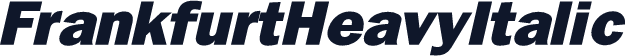 FrankfurtHeavyItalic