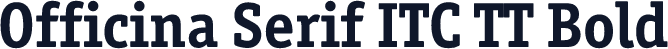 Officina Serif ITC TT Bold
