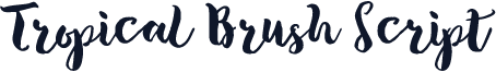 Tropical Brush Script