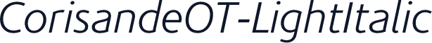 CorisandeOT-LightItalic