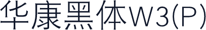 华康黑体W3(P)