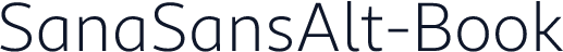 SanaSansAlt-Book
