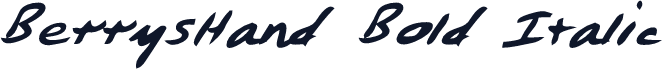 BerrysHand Bold Italic
