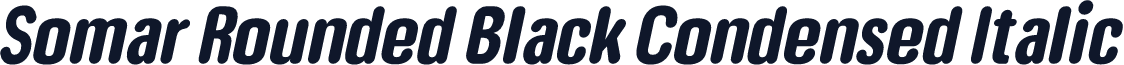 Somar Rounded Black Condensed Italic