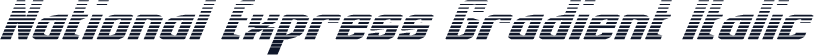 National Express Gradient Italic