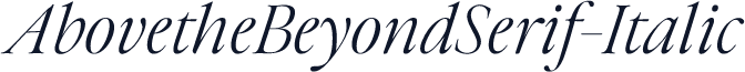 AbovetheBeyondSerif-Italic