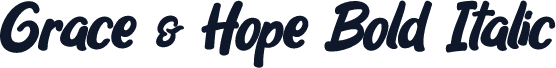 Grace & Hope Bold Italic