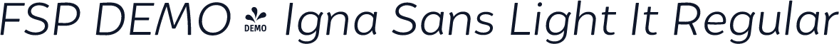 FSP DEMO - Igna Sans Light It Regular