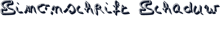 Simonschrift Schaduw