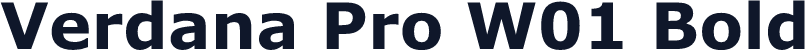 Verdana Pro W01 Bold