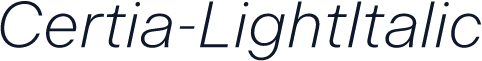 Certia-LightItalic