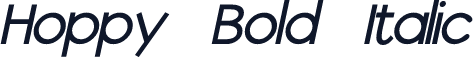 Hoppy Bold Italic